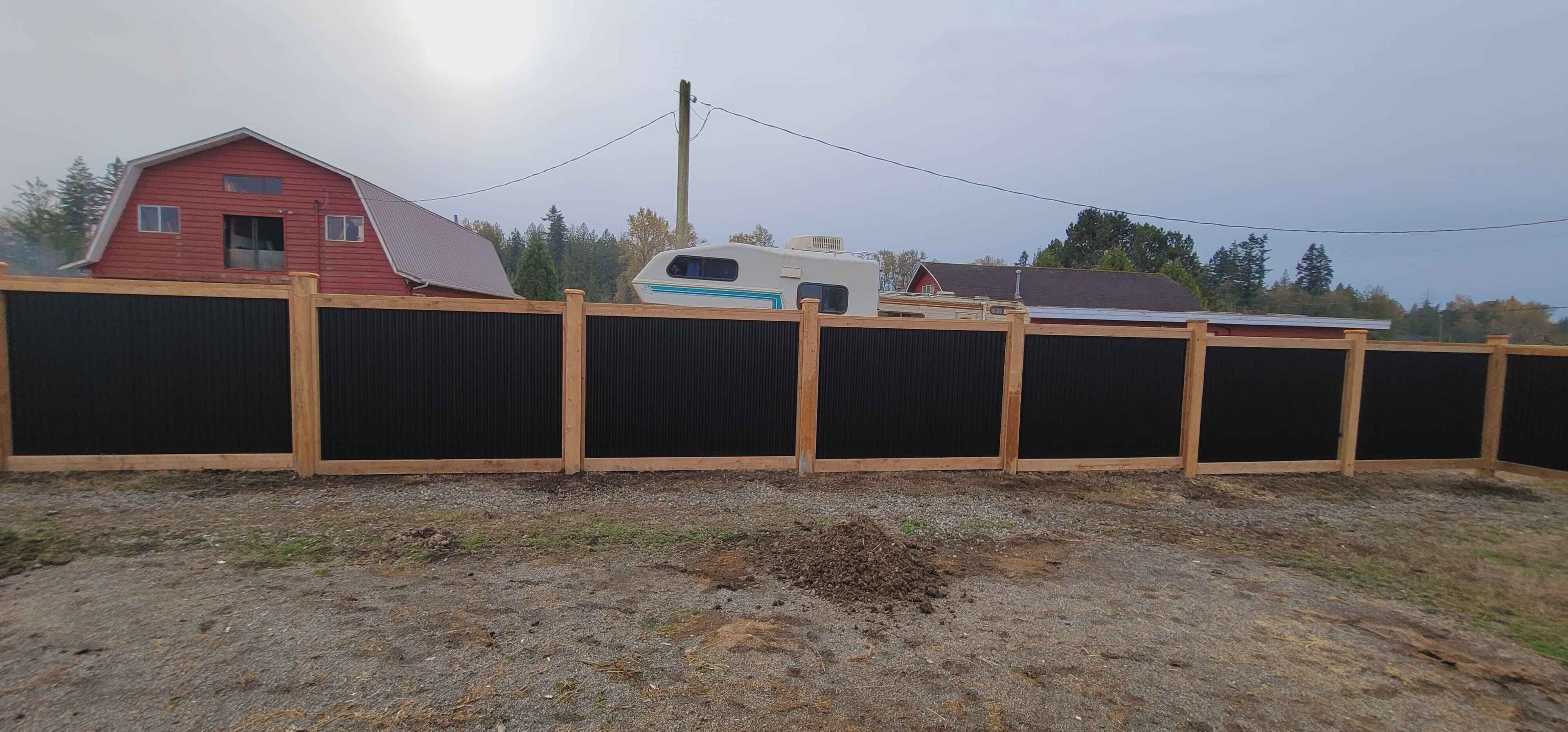 Black Metal Fence